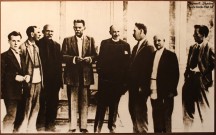 А.М. Горький и Р. Роллан среди художников Палеха. 1935 год. Из собрания музея И.И. Голикова. Фото Татьяны Шепелевой
