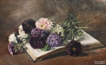 Кувшинникова С.П. (1847 – 1907). Ум и красота. Фрагмент. 1898 г.  Фоторепродукция Татьяны Шепелевой