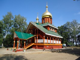 Храм Николая Чудотворца на Марах. Село Красные Мары Спасского района Нижегородской области. Автор Наталья Евграфова