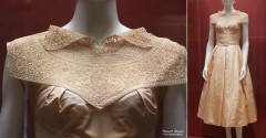 Вставка (кокетка). Автор Н.П. Евдосеева. Нити шелковые. Сцепная техника. 1959 г. Музей кружева. Вологда, июнь 2014 года. Фото Татьяны Шепелевой