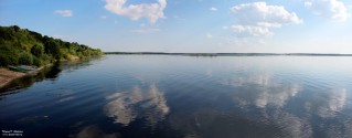 Васильсурск. Панорама Суры. Фото Татьяны Шепелевой. Июль 2014 года