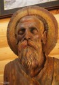 Лирник. Фрагмент. Деревянная скульптура. Автор Геннадий Матусевич. 27 августа 2014 года. Фото Татьяны Шепелевой