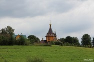 Храм во имя святаго благовернаго равноапостольнаго князя Владимира. Деревня Сартаково, Богородский район Нижегородской области. Фото Татьяны Шепелевой. 27 августа 2014 года