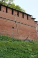 Трещины в северной стене Нижегородского кремля возле Борисоглебской башни. Фото Татьяны Шепелевой. 26 сентября 2014 года