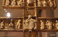 Крест запрестольный (Киликиевский) (первая половина XVI века). Фрагмент. Из собрания ВГИАХМЗ. Вологда, июнь 2014 года. Фото Татьяны Шепелевой