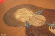 Покров (первая четверть XVI века) на раку с мощами Преподобного Димитрия Прилуцкого. Фрагмент. Из собрания ВГИАХМЗ. Вологда, июнь 2014 года. Фото Татьяны Шепелевой