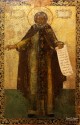 Икона Преподобного Сергия Радонежского, с житием (конец XVII - начало XVIII вв.). Фрагмент. Из собрания ВГИАХМЗ. Вологда, июнь 2014 года. Фото Татьяны Шепелевой