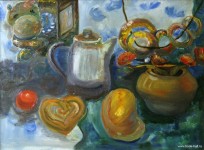 Варя Черняева. Натюрморт с чайником. 2008 г.