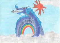 Мир динозавров-2. Рис. Дениса Фарафонтова. 2012 год
