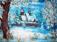 Ольга Расписная. Зимнее панно Ольга Расписная. Зимнее панно