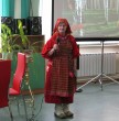Нина Васильевна Ляпина, солистка хора ''Русская душа'', в старинном крестьянском костюме XIX века. ЦРБ им. Ф.М. Достоевского. 6 ноября 2013 года
