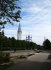 ''Воспоминания о Палехе и Плёсе''. Крестовоздвиженский храм в Палехе. 29 мая 2014 года. Фото Татьяны Шепелевой
