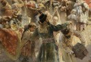 К.Е. Маковский. ''Воззвание Минина'', фрагмент