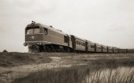 Тепловоз ТУ2-155 на Детской железной дороге. Горький, 1960-е гг. Фото из архива Галины Яковлевой