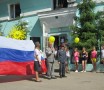 Праздник открытия летней поездной практики на Горьковской ДЖД. Начальник ДЖД Букин М.И. вручает ключ, реверс и диск дежурного. Фото Галины Васильевны Яковлевой