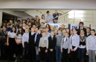 Праздник посвящения в юные железнодорожники-2013. Юные железнодорожники первого года обучения 5 смены. Инструктор путевого хозяйства Семина Елена Вячеславовна