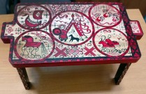 Мезенская роспись. Роспись Ольги Ивасюк. Фото Даркнер Эллиенз