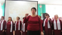 Хор ''Русская душа'' и его художественный руководитель Татьяна Александровна Власова. ЦРБ им. Ф.М. Достоевского. 6 октября 2015 года