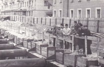 На строительстве станции метро ''Ленинская''. Май 1978 года. Фото из личного архива Г.А. Назаровой