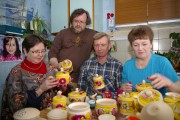 В гостях в полхов-майданских мастеров В. Юртова и П. Курилкиной. Село Вознесенское