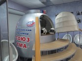 Космический тренажёр сближения и стыковки транспортного корабля ''Союз-ТМА'' с Международной космической станцией. Нижегородский планетарий. Фото Татьяны Андриановой. 8 октября 2014 года