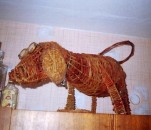 Лозоплетение. Работы К.А. Кружковой. Собака